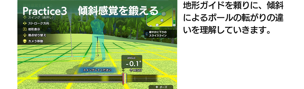 Practice3 傾斜感覚を鍛える